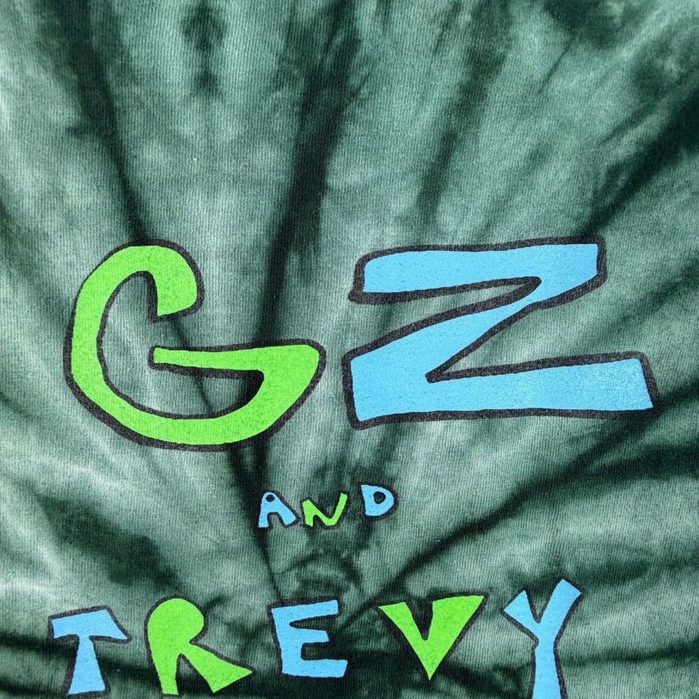 GZ and Trevy Metal World Tour Green Tie Dye Graphic T-Shirt Mens XL Gildan - Picture 13 of 14